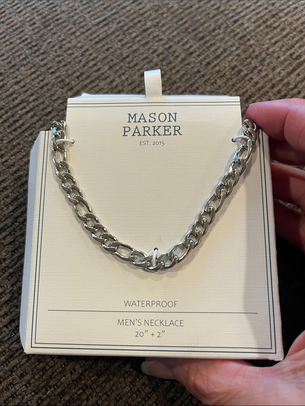 Mason Parker Waterproof Men's Chain Necklace